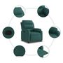 Voir la diapositive 5 : VIDAXL Fauteuil inclinable Vert fonce Tissu