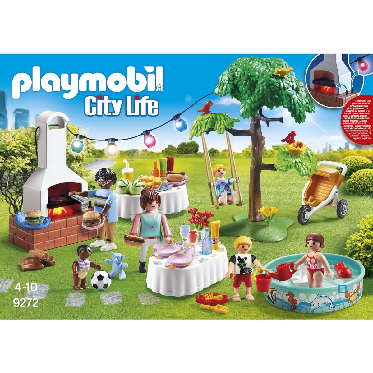 PLAYMOBIL 9272 - City life - Famille et barbecue estival