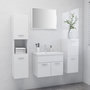 Voir la diapositive 1 : VIDAXL Ensemble de meubles de salle de bain Blanc brillant