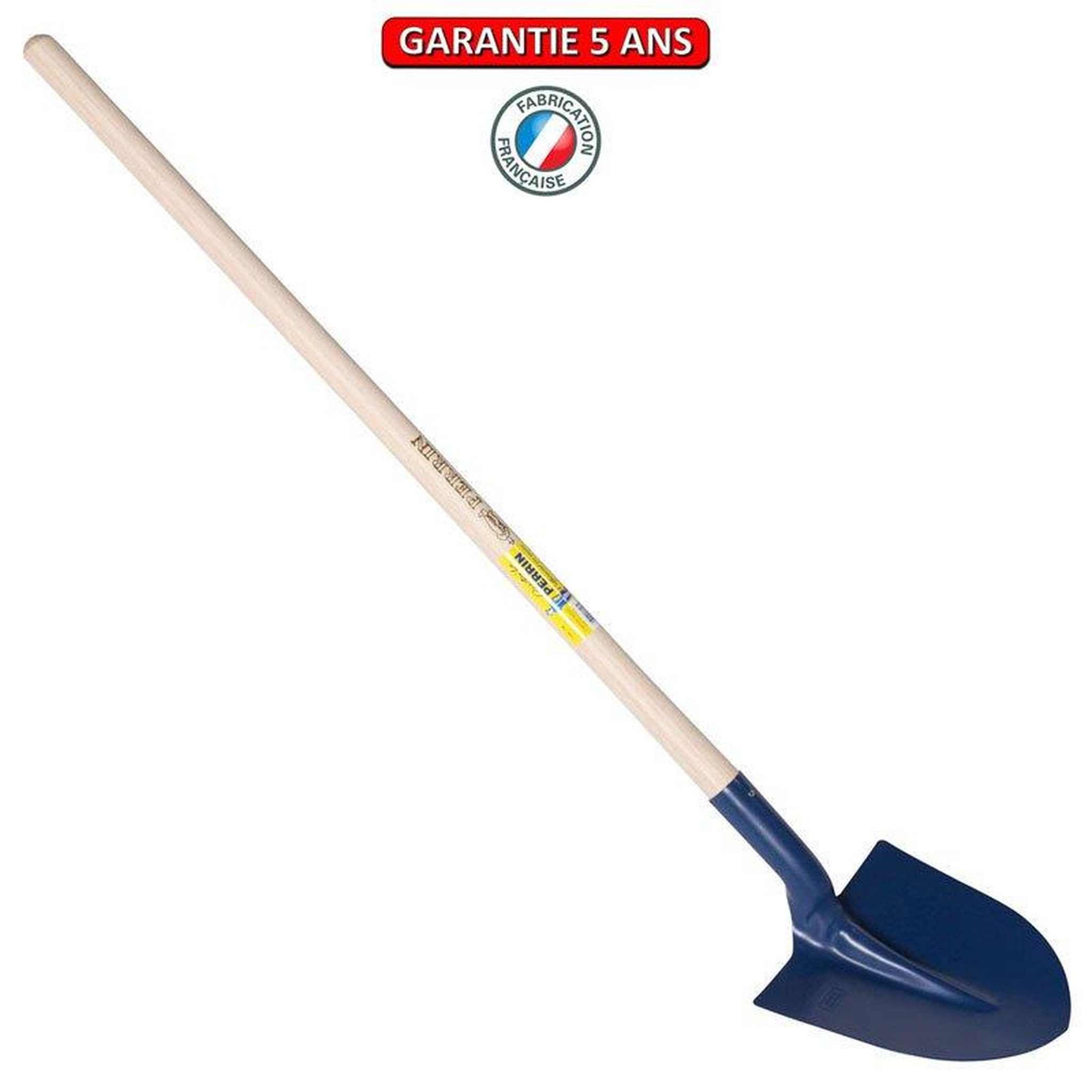 OUTILS PERRIN Pelle fortification ronde emmanchée droit 130 - largeur 25 cm