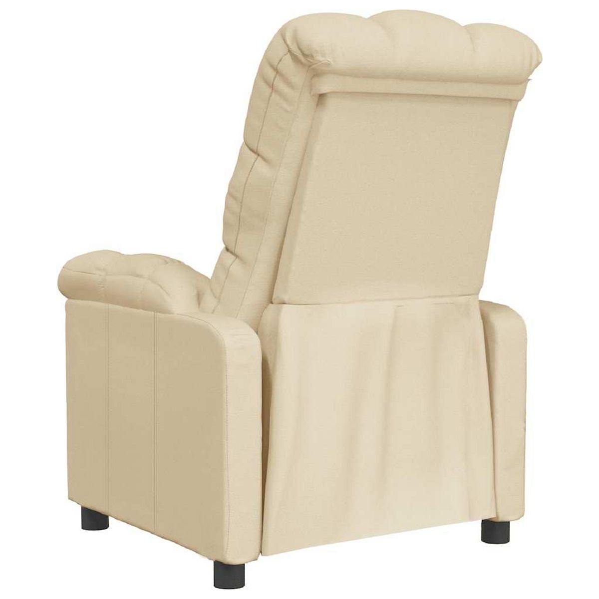 VIDAXL Fauteuil inclinable Creme Tissu