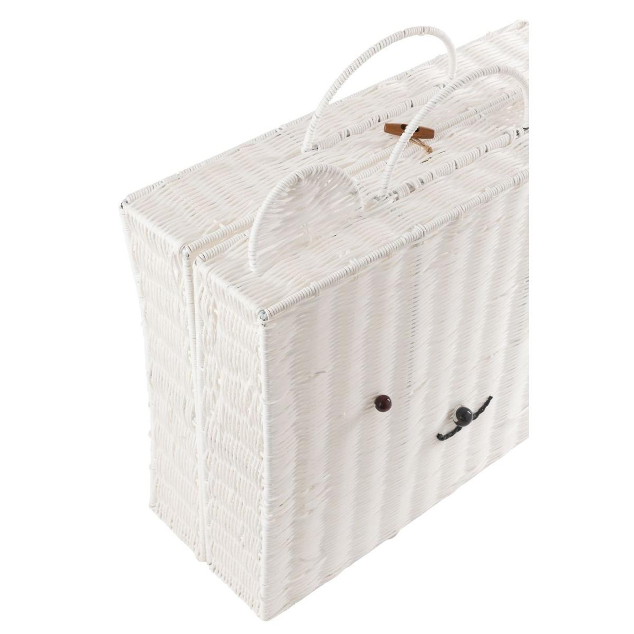 Voir la diapositive 6 : J-LINE Valise déco enfant ours  napoleon  50cm blanc