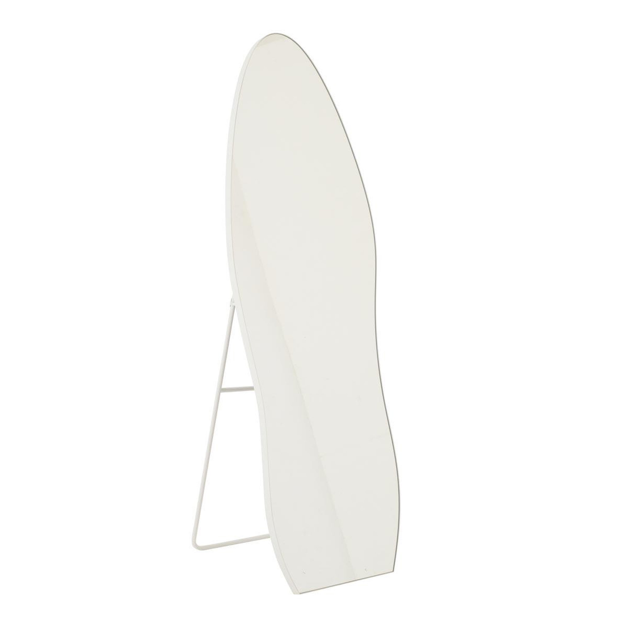 J-LINE Miroir sur Pied Design  Morton  180cm Blanc