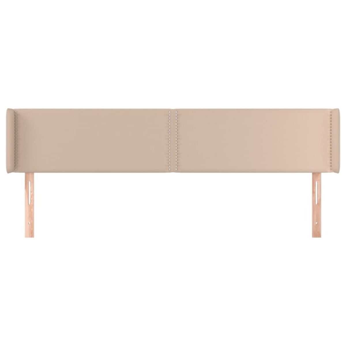 VIDAXL Tete de lit avec oreilles Cappuccino 203x16x78/88 cm Similicuir