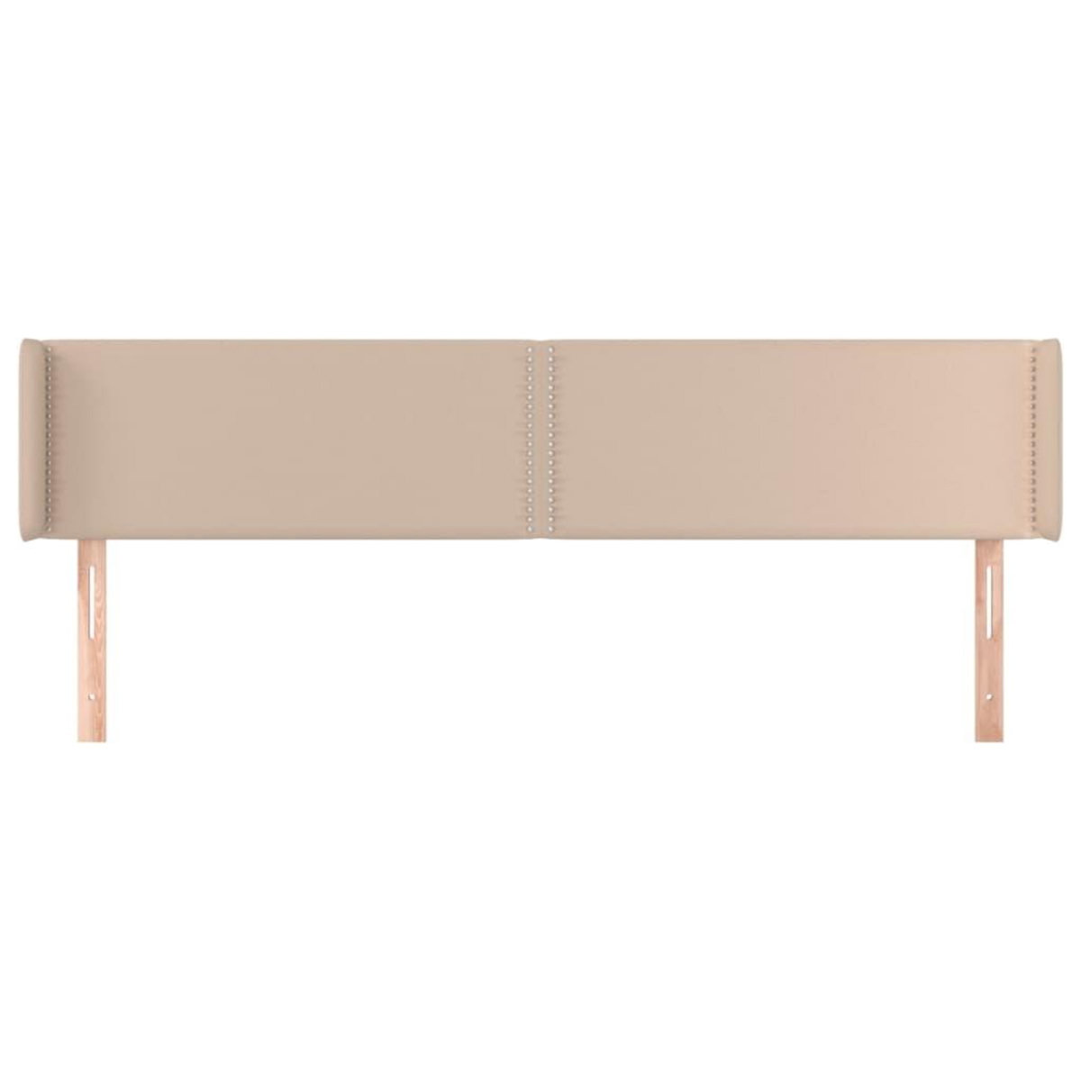 VIDAXL Tete de lit avec oreilles Cappuccino 203x16x78/88 cm Similicuir