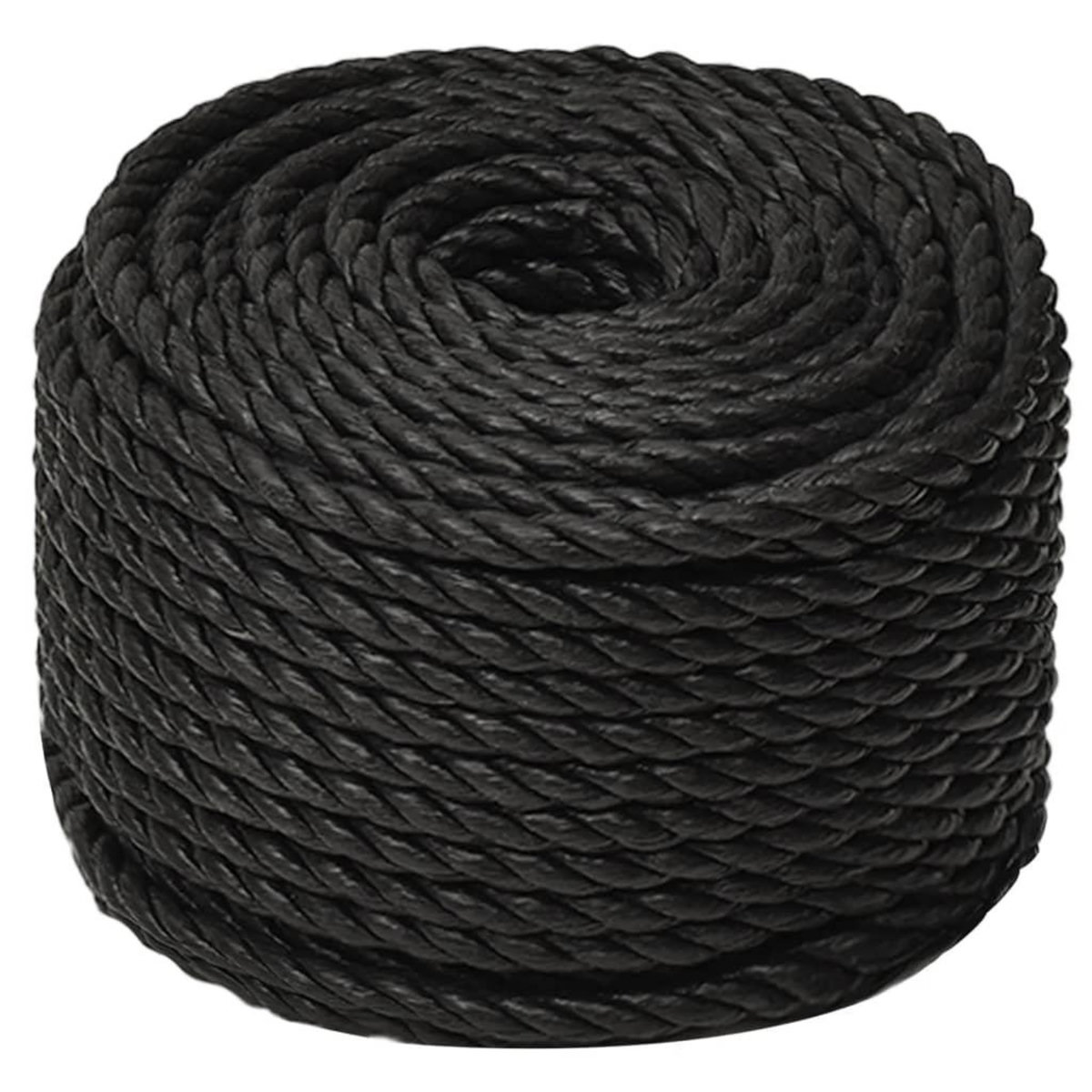 VIDAXL Corde de travail Noir 14 mm 250 m polypropylene
