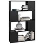 Voir la diapositive 4 : VIDAXL Bibliotheque/Separateur de piece Noir brillant 80x24x124,5 cm