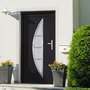 Voir la diapositive 1 : VIDAXL Porte d'entree anthracite 98x208 cm PVC