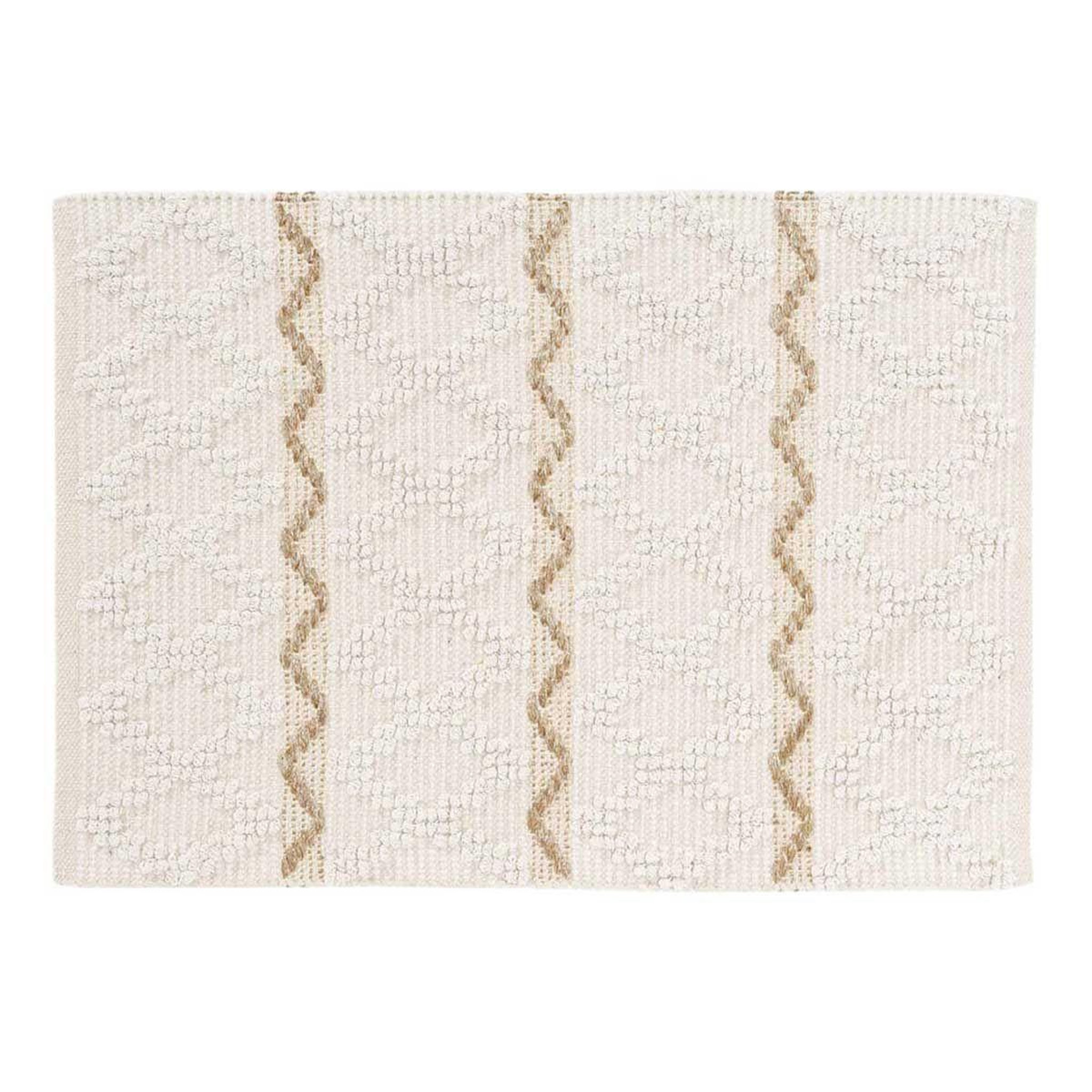 Douceur d'Intérieur Tapis déco fantaisie  belem  60x90cm naturel