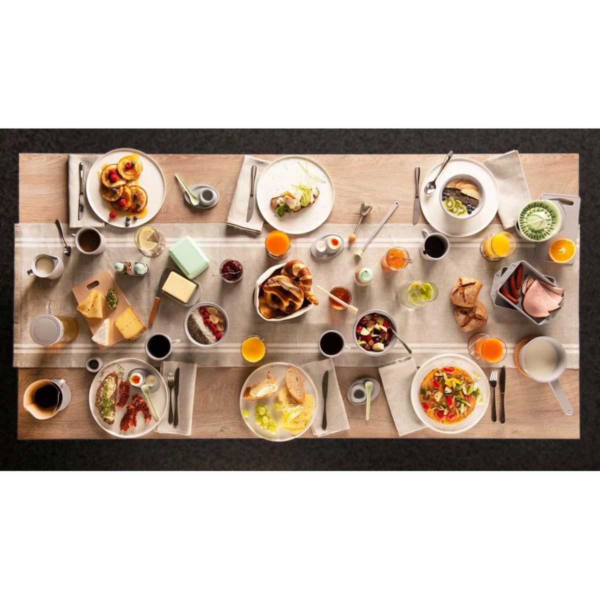 Fackelmann Lot de 4 cuillères à œuf Fackelmann Nature