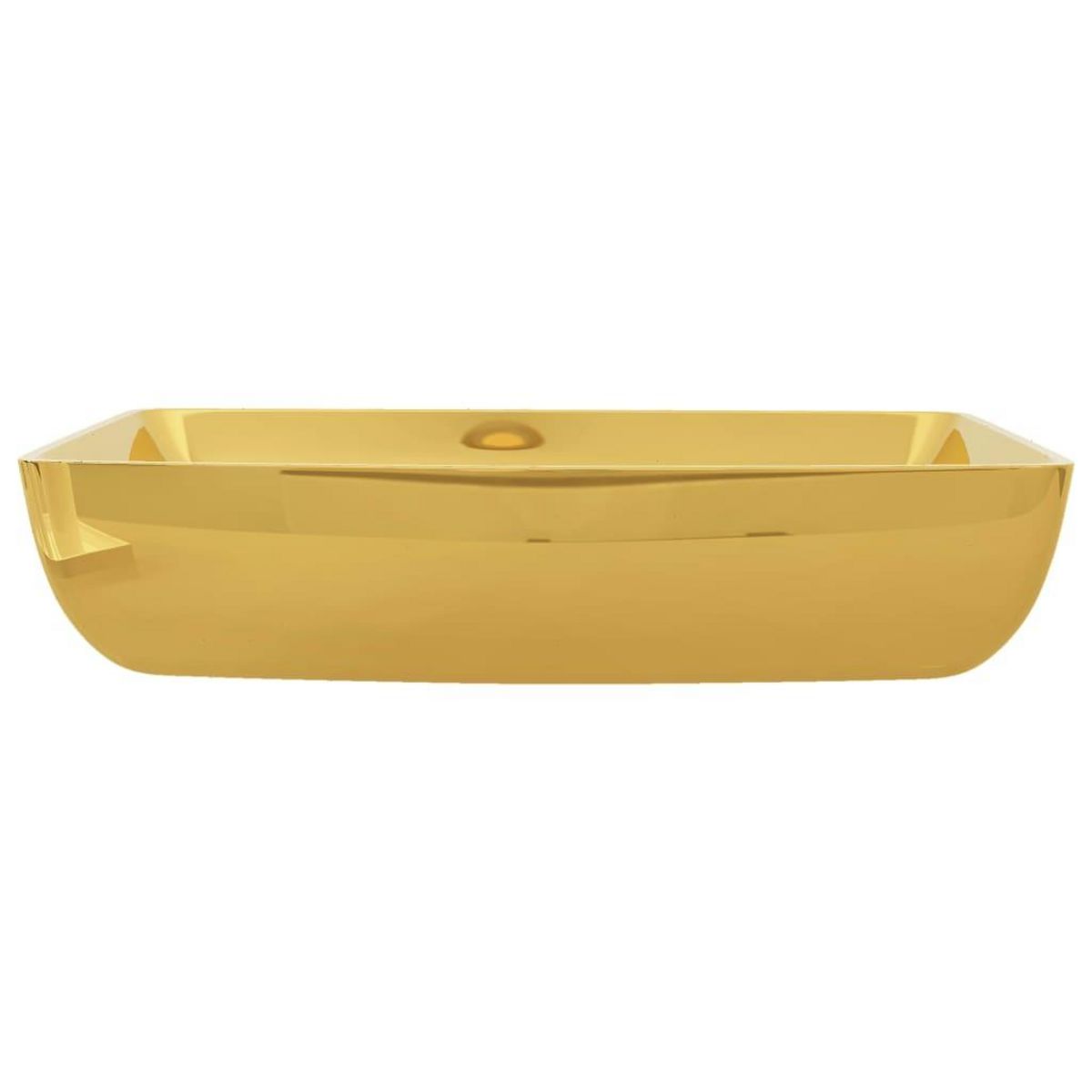 VIDAXL Lavabo 71 x 38 x 13,5 cm Ceramique Dore