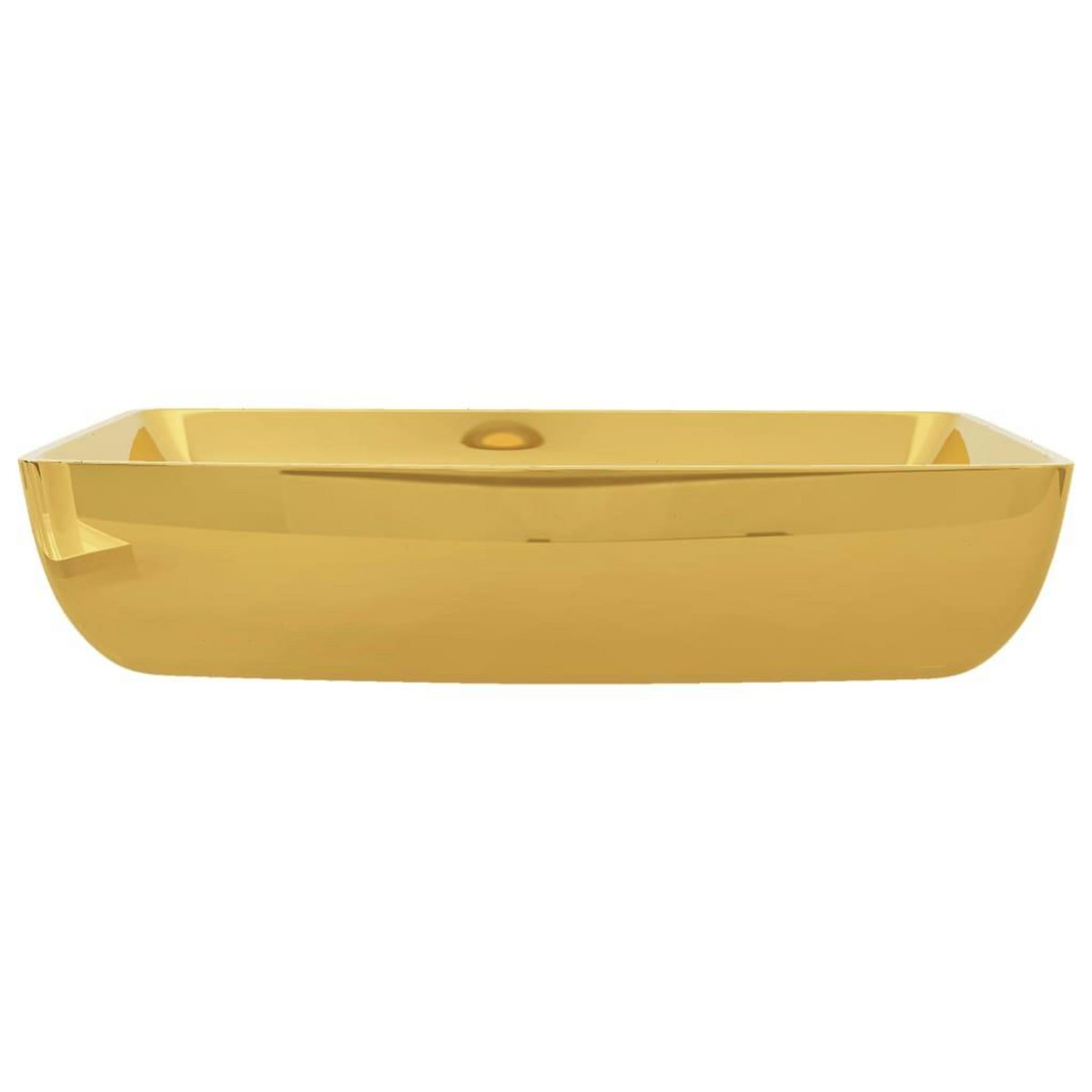 VIDAXL Lavabo 71 x 38 x 13,5 cm Ceramique Dore
