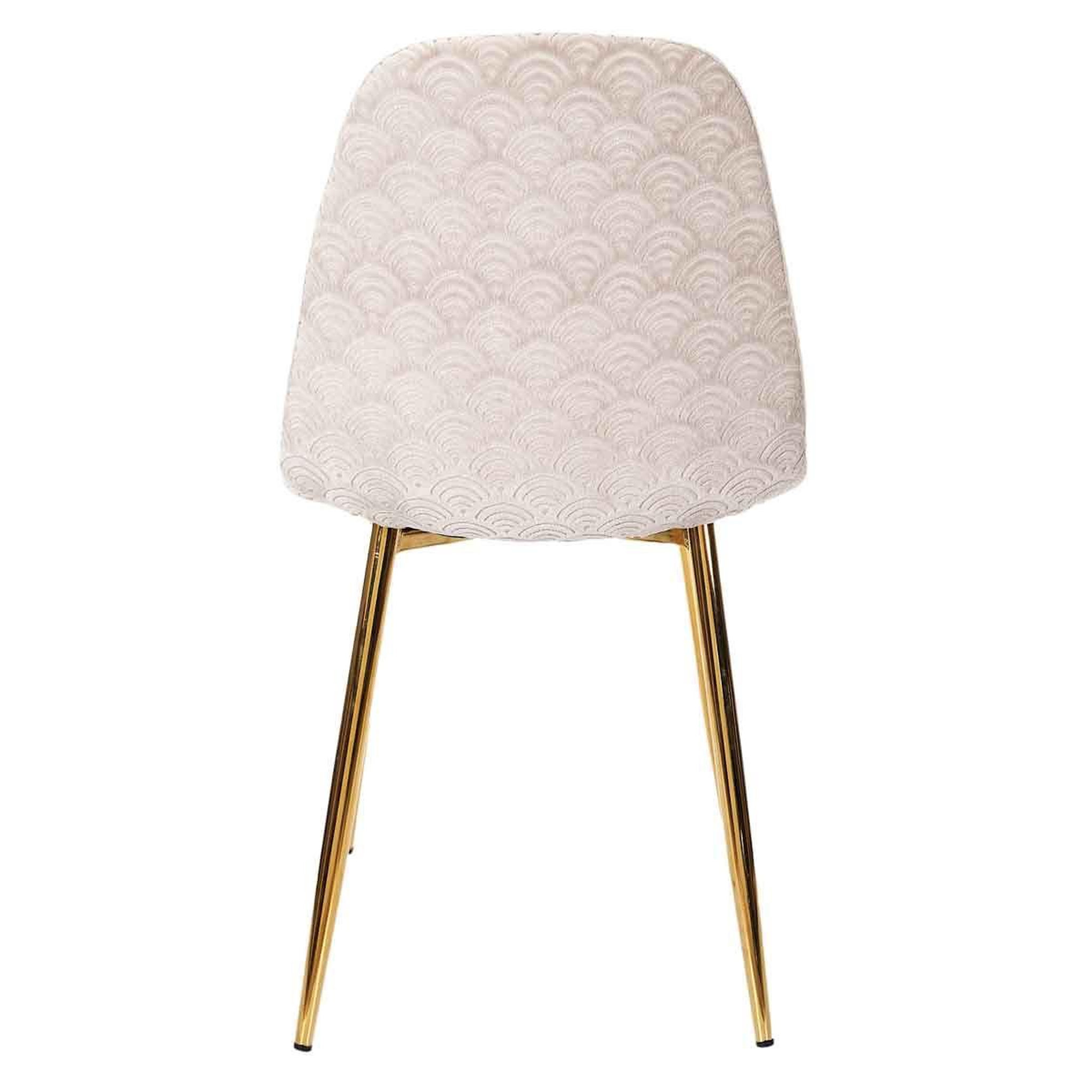 Voir la diapositive 5 : The Home Deco Factory Lot de 4 chaises design  royal  86cm taupe
