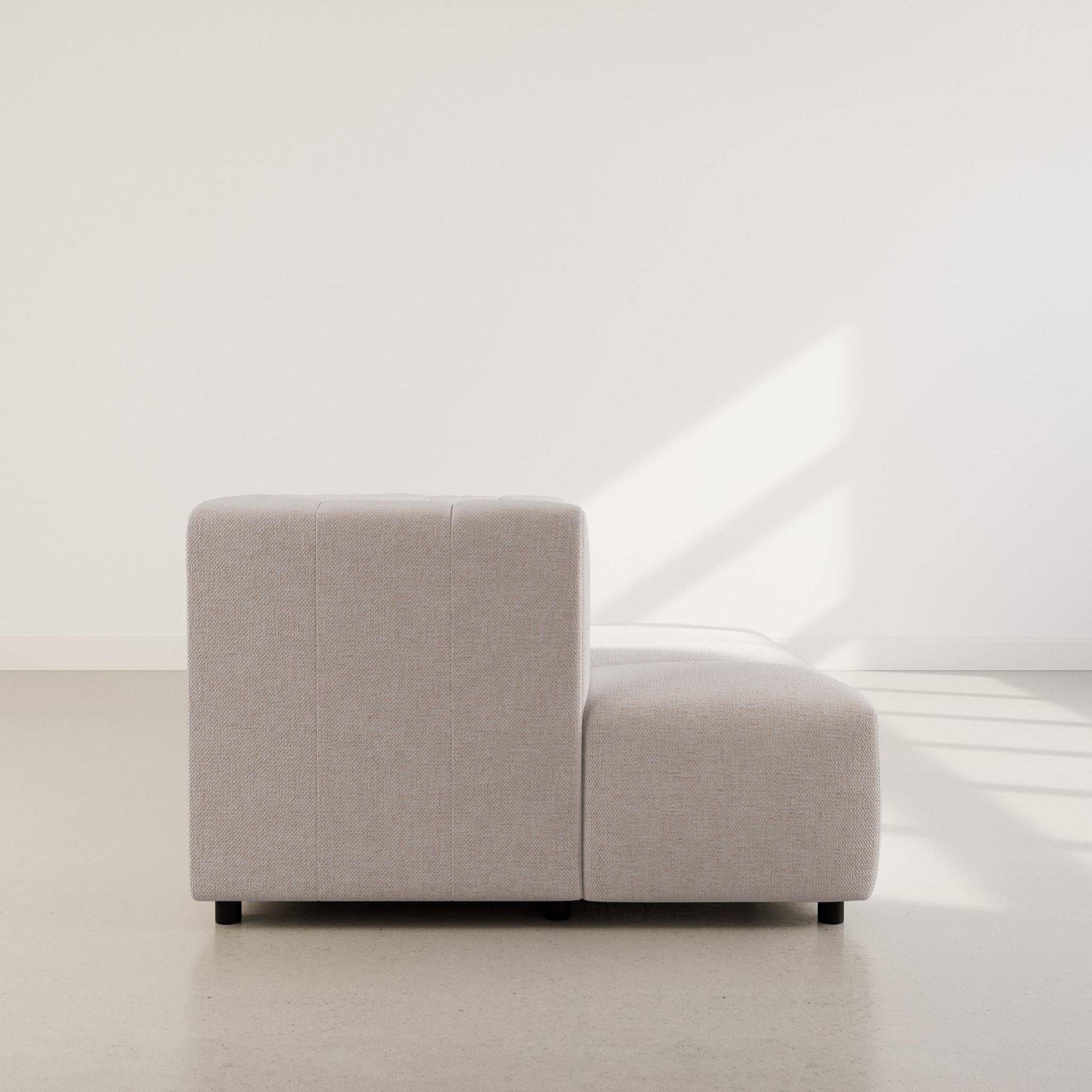 Voir la diapositive 6 : LISA DESIGN Curtis - canapé d'angle gauche 4 places avec accoudoir en tissu texturé