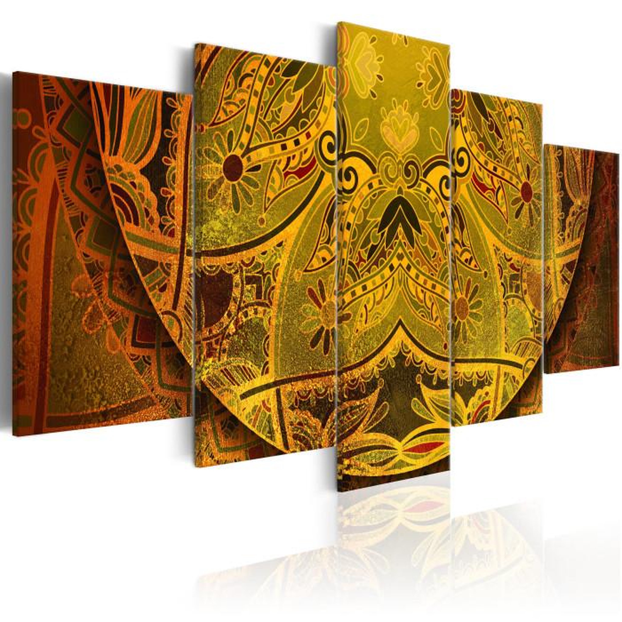 Paris Prix Tableau Imprimé  Mandala : Force D'or. Coloris disponibles : Multicolore