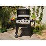 Voir la diapositive 1 : GARDENSTAR Barbecue gaz - 4 brûleurs - Acier
