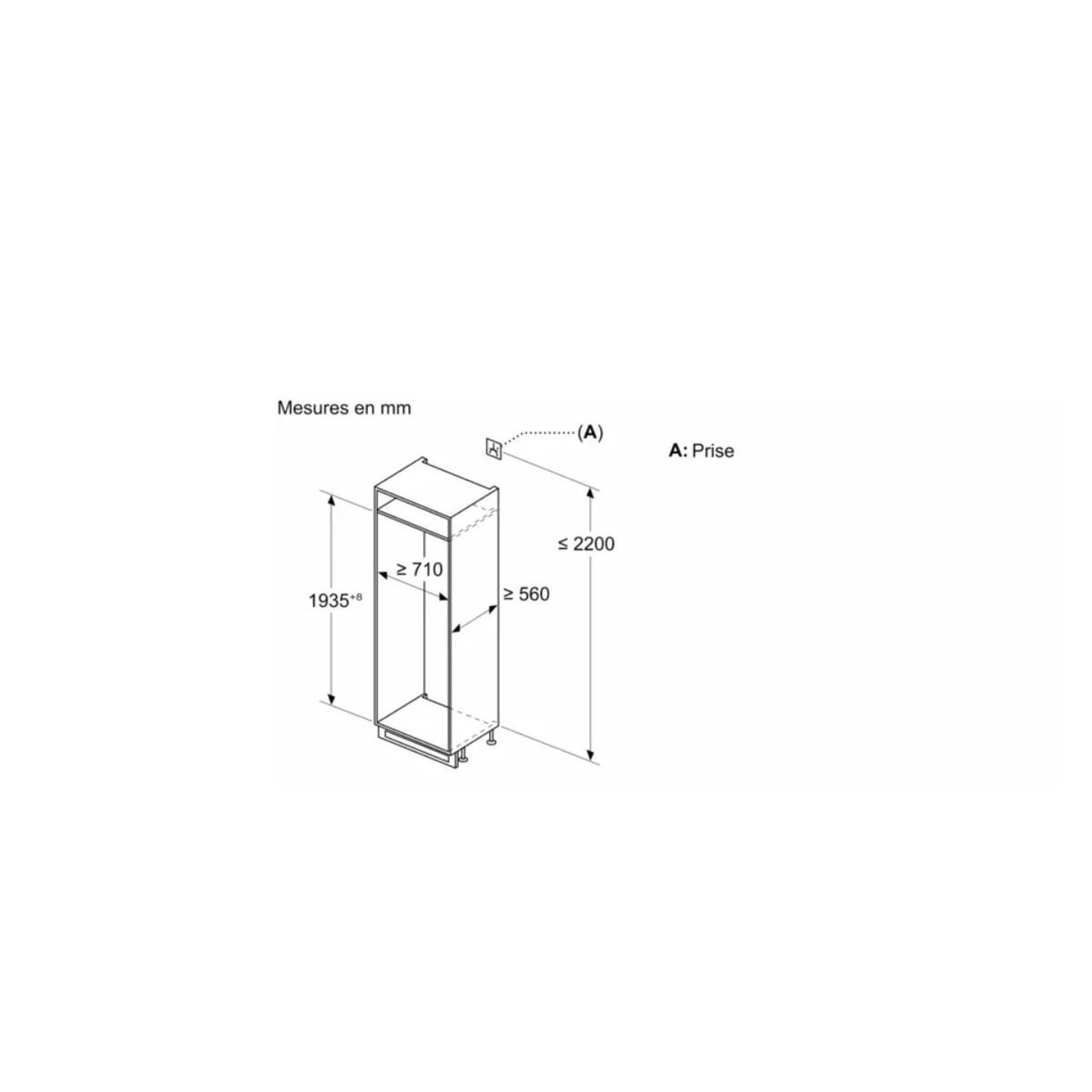 Voir la diapositive 6 : Neff Réfrigérateur combiné intégrable 383l - kb7962fe0