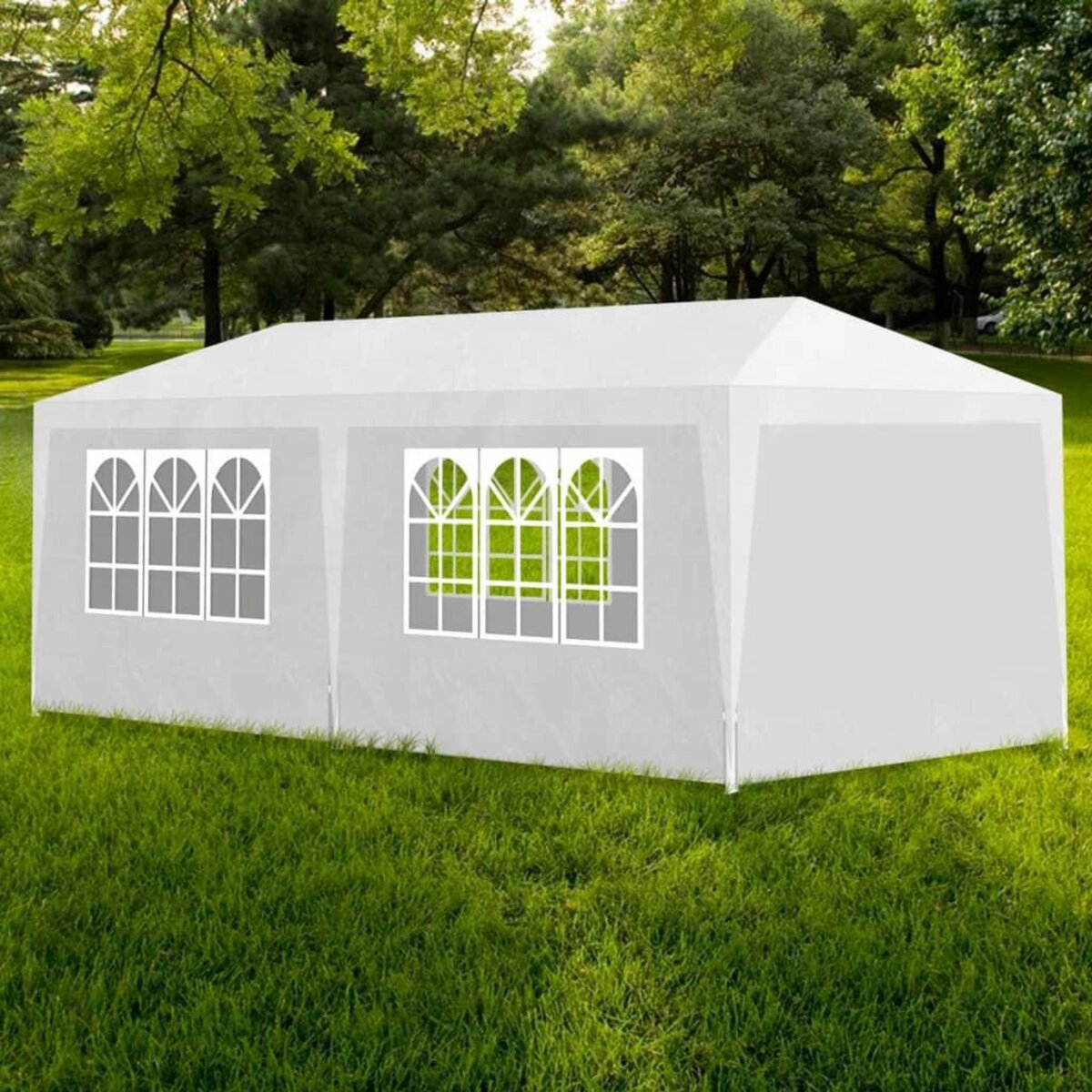 VIDAXL Tente de reception 3 x 6 m Blanc