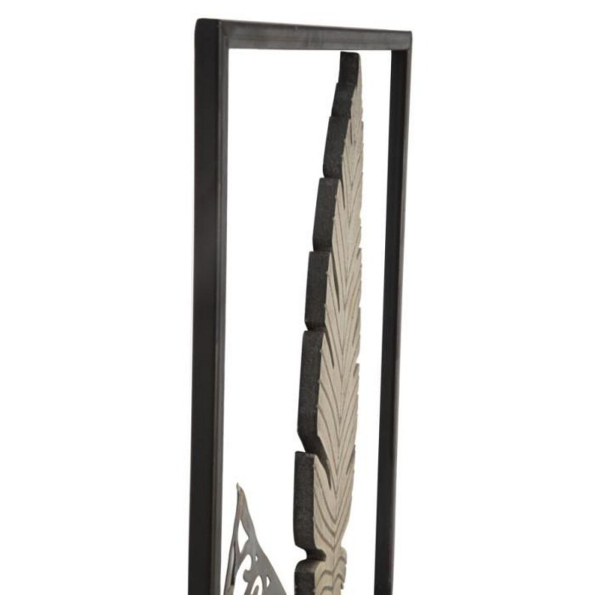 Paris Prix Déco Murale Encadrée en Métal  Foglie  91cm Argent & Or