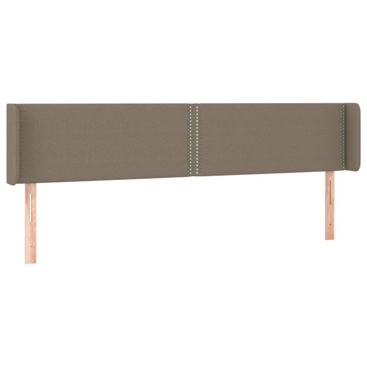 VIDAXL Tete de lit a LED Taupe 163x16x78/88 cm Tissu