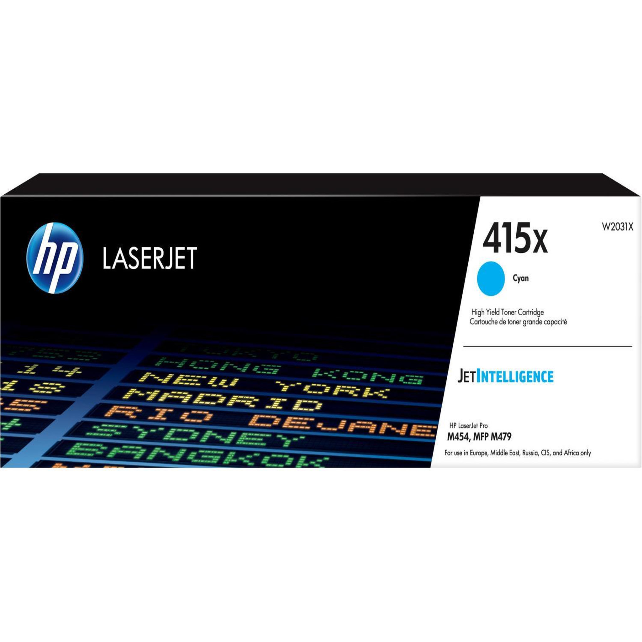 Voir la diapositive 2 : HP Toner laser Cyan HP 415X (W2031X)