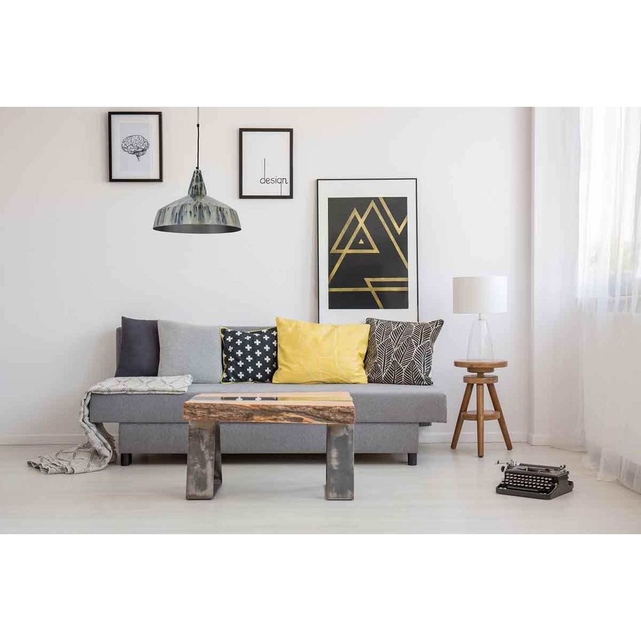 Voir la diapositive 5 : Paris Prix Lampe suspension vintage  harlow  49cm crème
