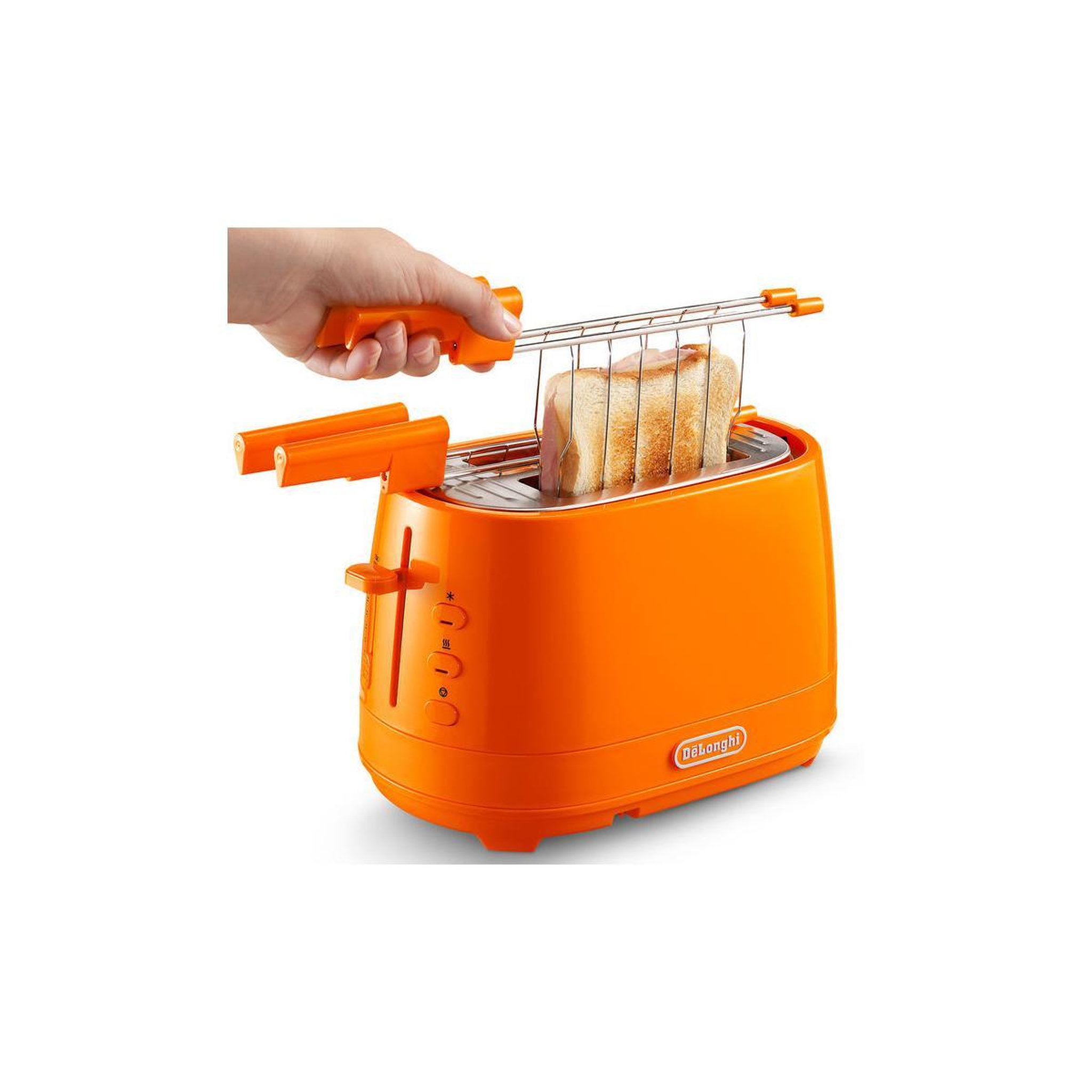 Voir la diapositive 2 : DELONGHI Grille-pain De'Longhi CTLAP2203 orange