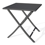 Paris Prix Table de Jardin Pliante  Marius  70cm Gris Anthracite