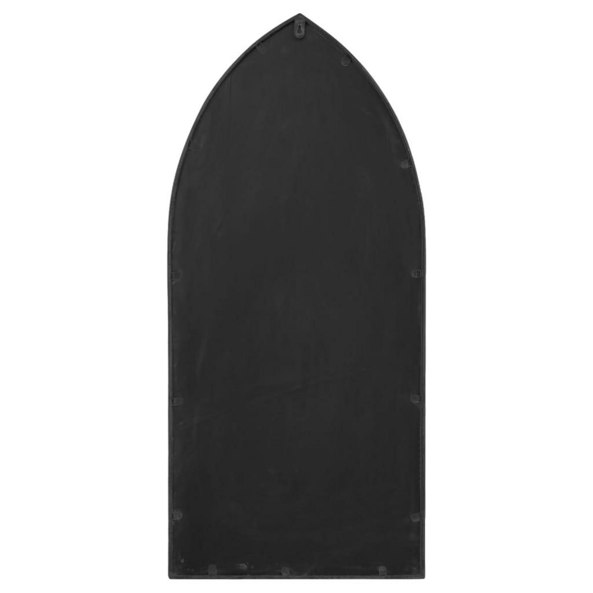 VIDAXL Miroir de jardin Noir 70x30 cm Fer pour utilisation exterieure