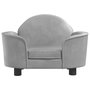 Voir la diapositive 3 : VIDAXL Lit pour chien gris clair 66x40x45 cm velours
