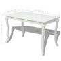 Voir la diapositive 6 : VIDAXL Table a manger 116x66x76 cm blanc brillant