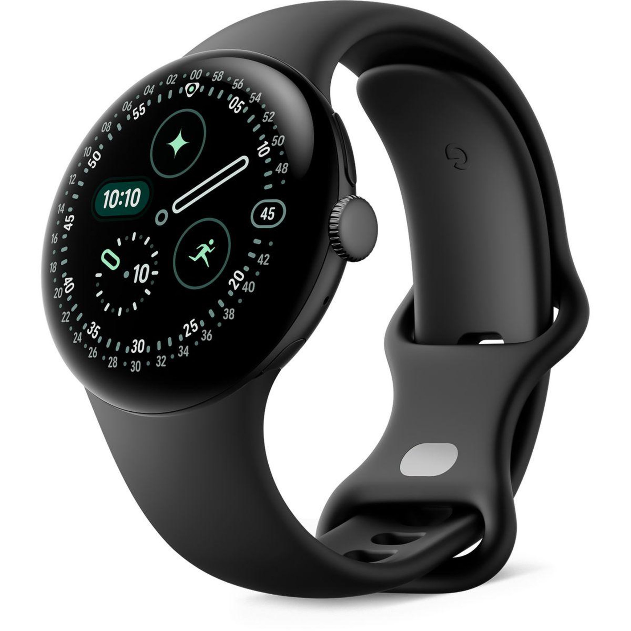 google montre connectée pixel watch 4 41mm noir mat/noir bt