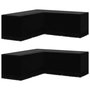Voir la diapositive 1 : VIDAXL Housses de salon de jardin 2pcs Forme L 12 œillets 250x250x90cm