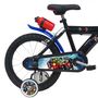 Voir la diapositive 2 : Marvel Vélo enfant - Modèle 16'' Avengers/Marvel pour enfant de 105 à 120 cm avec stabilisateurs - Plaque décorative avant - Bidon arrière - 2 freins & Pneus gonflables.