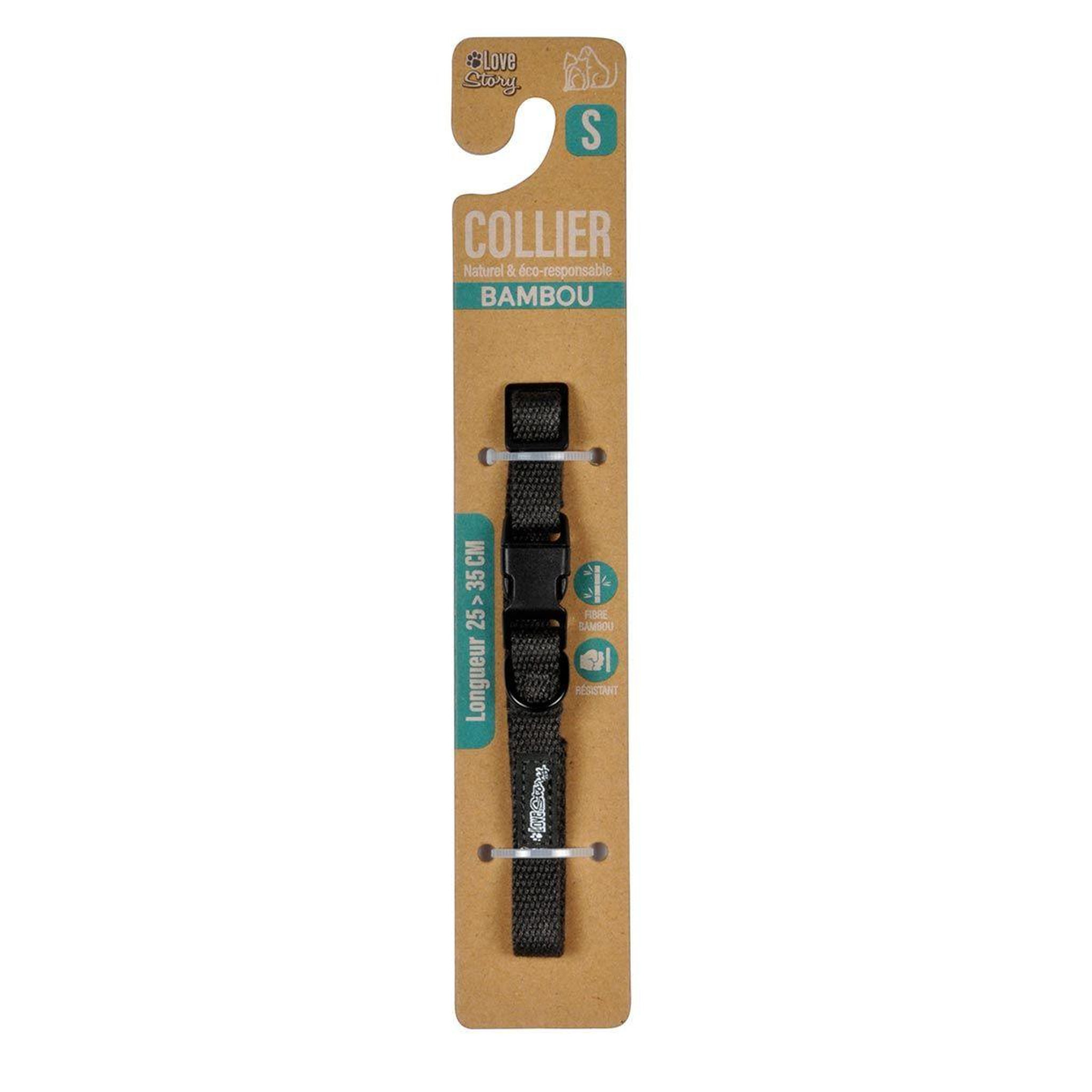 Voir la diapositive 2 : HOMEA Collier pour animaux  réglable  35cm anthracite