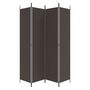 Voir la diapositive 5 : VIDAXL Cloison de separation 4 panneaux Marron 200x220 cm Tissu