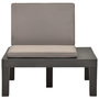 Voir la diapositive 3 : VIDAXL Chaises de salon de jardin et coussins 4pc Plastique Anthracite