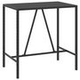 Voir la diapositive 5 : VIDAXL Ensemble de bar jardin 5 pcs noir poly rotin/bois massif acacia
