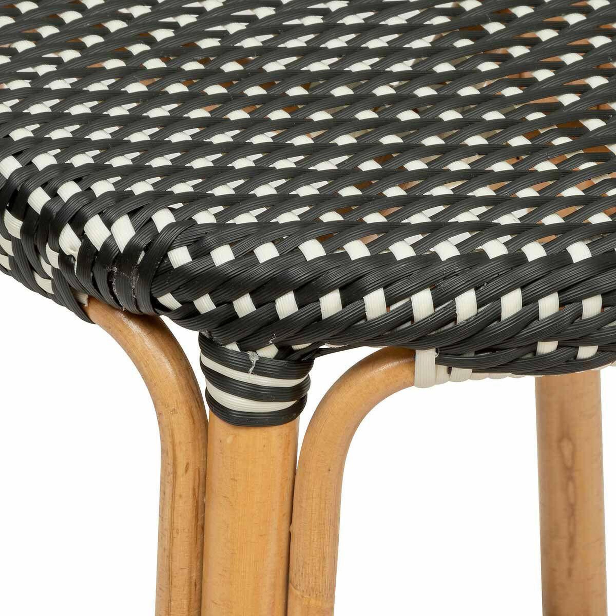 Voir la diapositive 2 : ATMOSPHERA Tabouret de bar bistrot en rotin  trecia  66cm noir