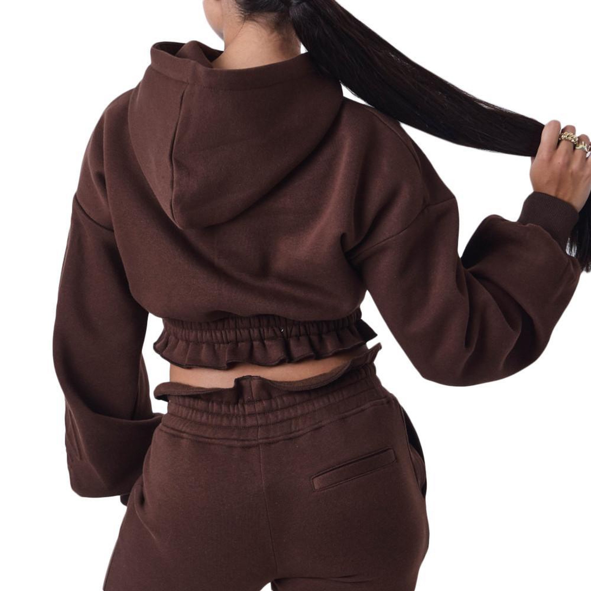 Voir la diapositive 2 : Project X Sweat à Capuche  Femme Project X Paris Froncé
