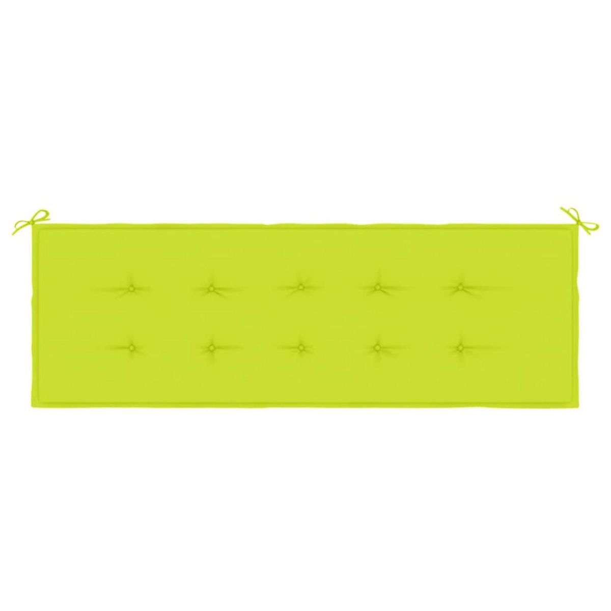 VIDAXL Coussin de banc de jardin vert brillant 150x50x3cm tissu oxford