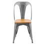 Voir la diapositive 5 : Rendez vous déco Lot de 2 chaises en métal noir et bois d'orme - Yoanna