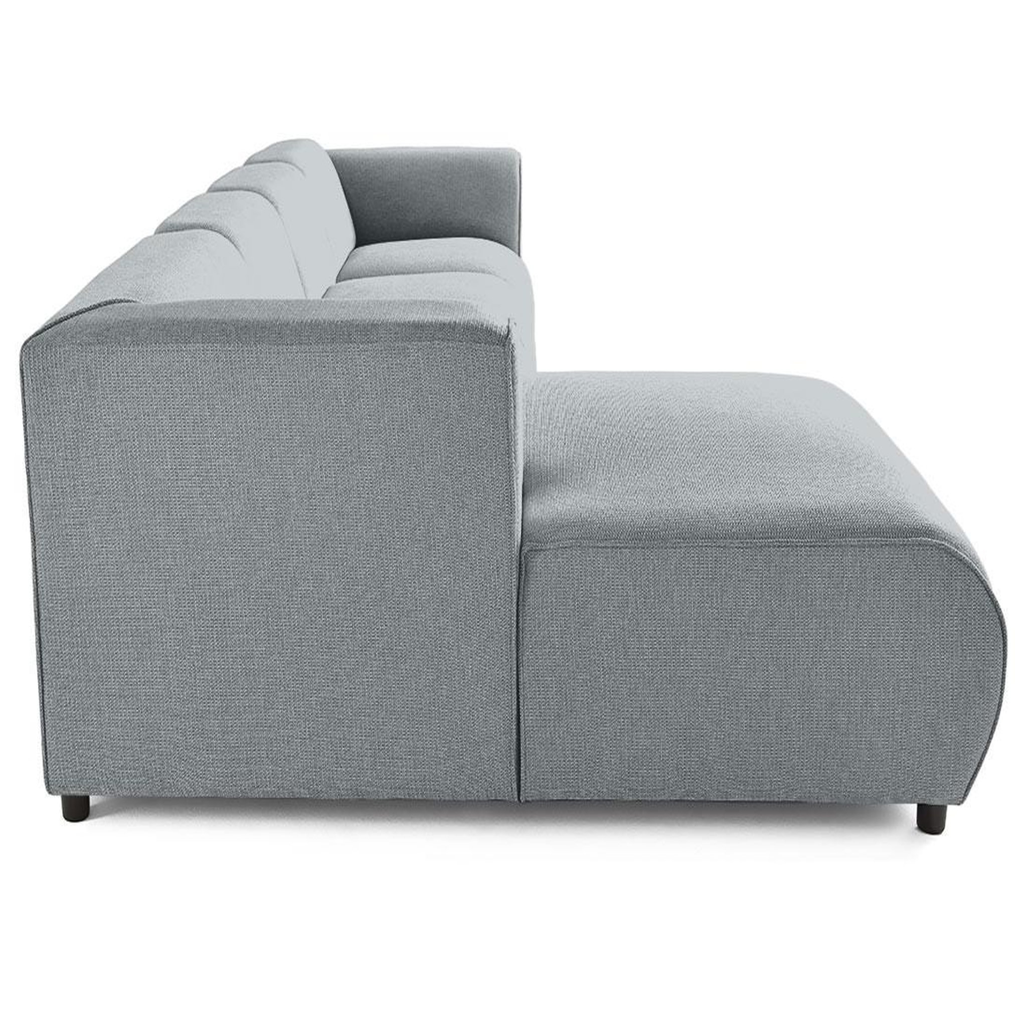 Voir la diapositive 5 : LISA DESIGN Suaro - canapé modulable d'angle gauche 5 places en tissu texturé