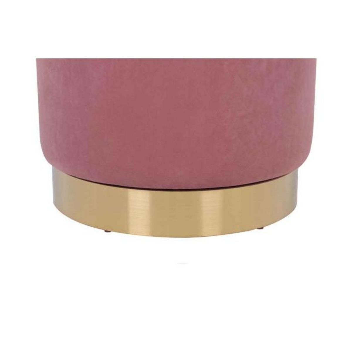 Paris Prix Tabouret Pivotant en Velours  Viktor  68cm Rose