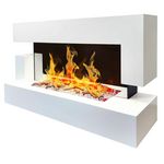 Chemin'arte Cheminée électrique design 2000w blanc - 239
