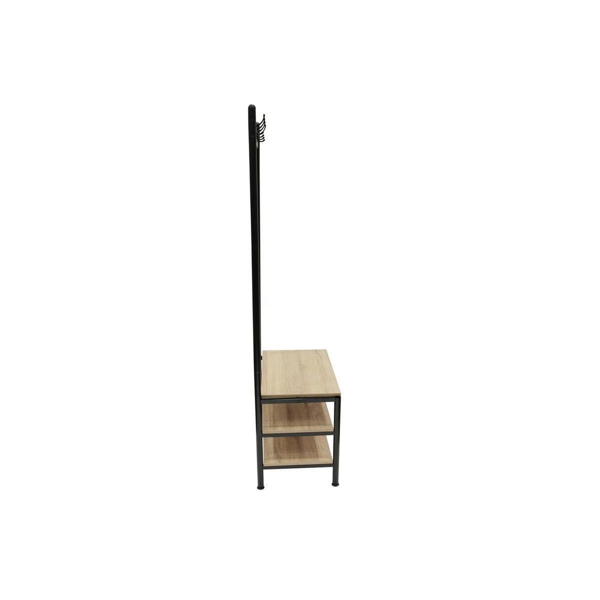 Voir la diapositive 2 : The Home Deco Factory Porte-manteau déco  bois & métal  175cm naturel