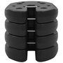 Voir la diapositive 3 : VIDAXL Poids pour belvedere 4 pcs Noir 220x50 mm Beton