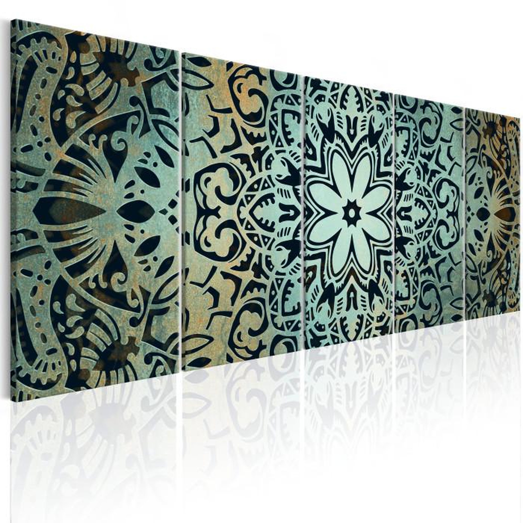 Paris Prix Tableau Imprimé  Green Mandala. Coloris disponibles : Multicolore
