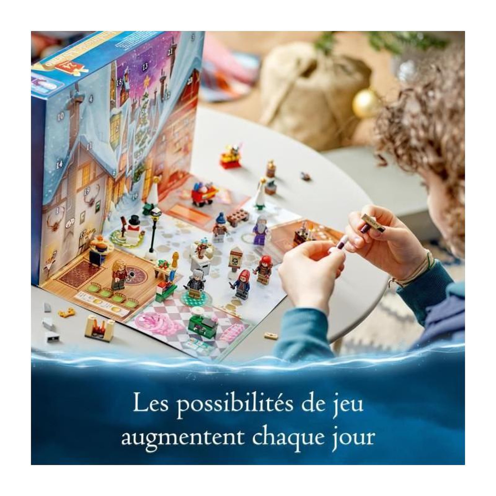 Voir la diapositive 2 : LEGO LEGO Harry Potter 76418 Le Calendrier de l'Avent 2023, avec 24 Cadeaux dont 6 Minifigurines du Village de Pré-au-Lard, Cadeau N
