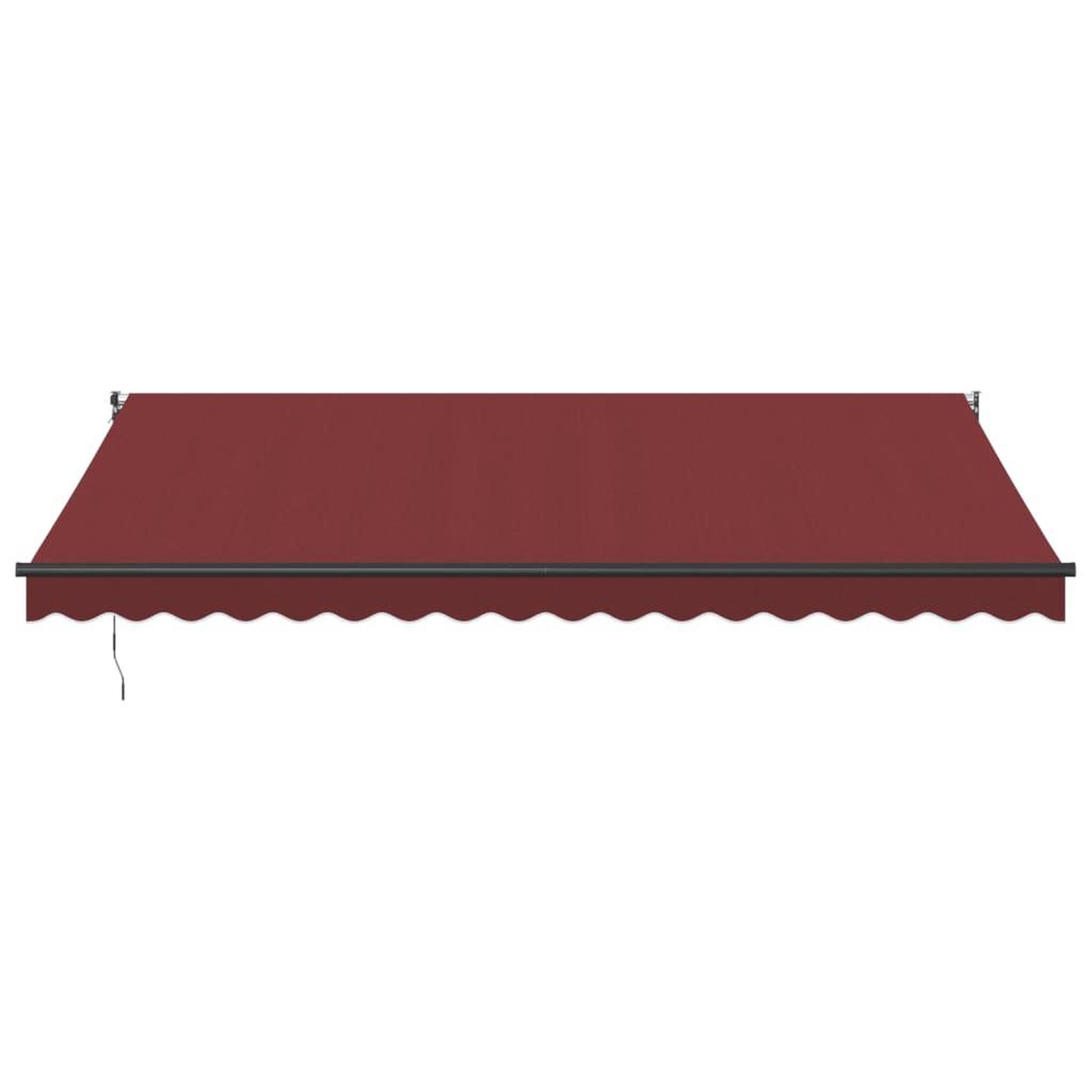 Voir la diapositive 3 : VIDAXL Auvent retractable automatique bordeaux 450x300 cm